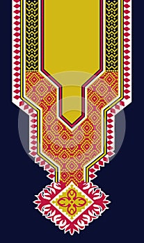 Tatreez pattern design with Palestinian traditional embroidery motif. Decorative Palestinian seamless pattern in colors,