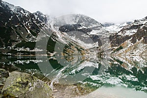 Tatry mountains a remarkable reflection in water