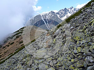 Tatry mountains in Slovakia in the spring