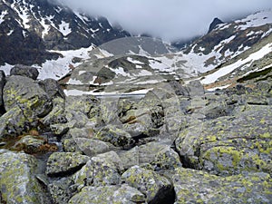 Tatry mountains in Slovakia in the spring