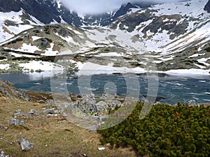 Tatry mountains in Slovakia in the spring