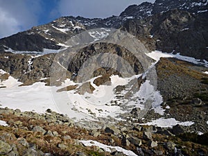 Tatry mountains in Slovakia in the spring