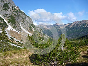 Tatry mountains in Slovakia in the spring