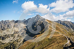 Tatry. Poland and Slovakia boundary, autumn landskapes.