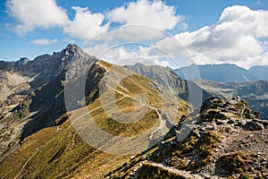 Tatry. Poland and Slovakia boundary, autumn landskapes.