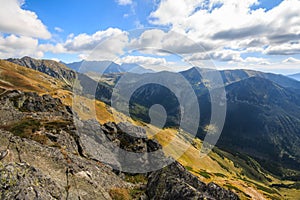 Tatry. Poland and Slovakia boundary, autumn landskapes.