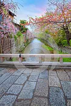 Tatsumi bashi bridge is the iconic place of Gion district. It is a little bridge crossing Shirakawa