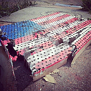 Tattered American Flag