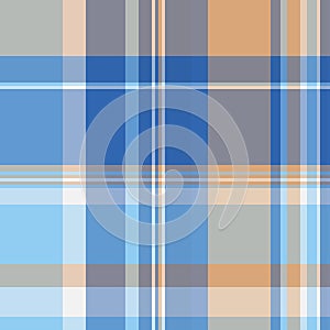 Tattersall seamless plaid check, merry christmas fabric tartan textile. Primary texture pattern background vector in cyan and photo