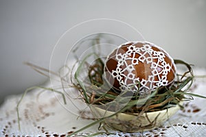 Tatting Easter eggs