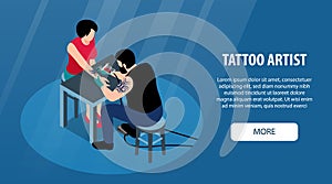 Tattoo Artist Horizontal Banner