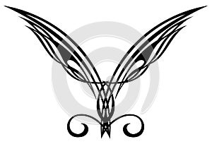Tattoo design elements. Wings.