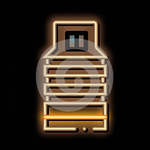 Tattoo Device neon glow icon illustration