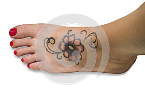 Tattoo on foot