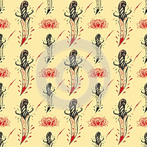 Tattoo seamless Pattern