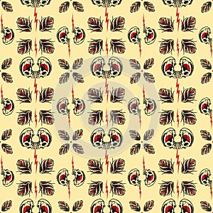 Tattoo seamless Pattern