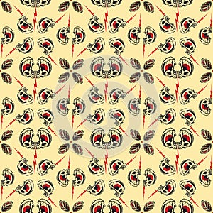 Tattoo seamless Pattern