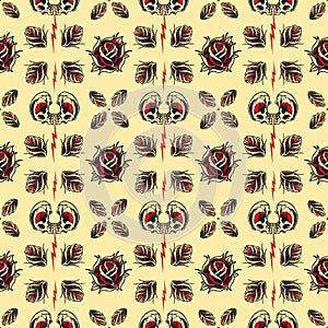 Tattoo seamless Pattern