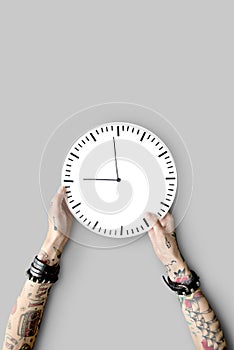 Tattoo Time Schedule Duration Punctual Second Concept photo