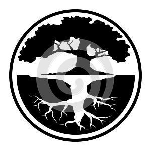 Tattoo triangle. geomatic illustration.