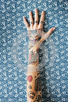 Tattoo Woman Style Glamour Alternative Lifestyle Concept