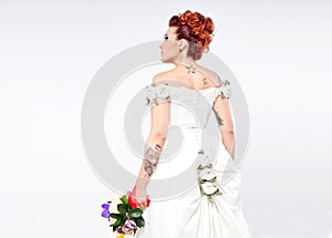 Tattooed bride