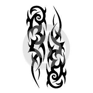 Tattoos ideas designs â€“ tribal tattoo pattern vector illustration