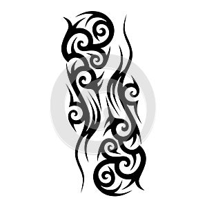 Tattoos ideas designs â€“ tribal tattoo pattern vector illustration