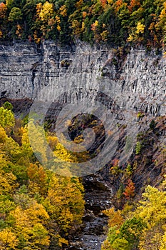 Taughannock Falls & Gorge - Autumn Colors - Ithaca, New York