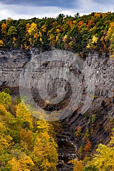 Taughannock Falls & Gorge - Autumn Colors - Ithaca, New York