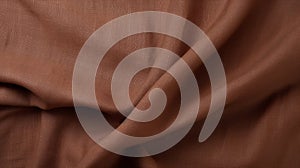 Medium Brown Shantung Silk Fabric - Natural Shade With Whistlerian Dansaekhwa Style photo