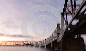 Tauranga Railway Bridge impressionism