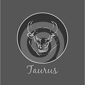 Taurus Astrological zodiac symbol. Horoscope sign.