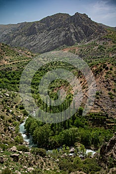 Taurus Mountain range, Turkey. Eski Kale green valley.