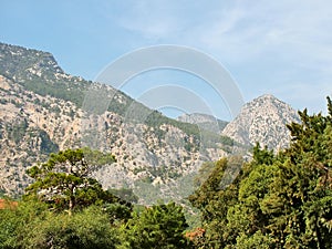 Taurus Mountains in the village of Beldibi in Turkey