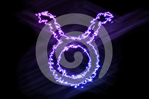 Taurus zodiac sign, Violet Glow, Taurus
