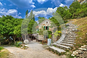 Tavern near Roski slap waterfall, Croatia