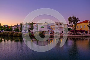 TAVIRA, ALGARVE, PORTUGAL - MAI 25, 2019: View on the old city of Tavira