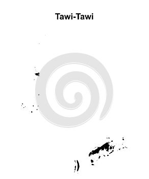 Tawi-Tawi outline map