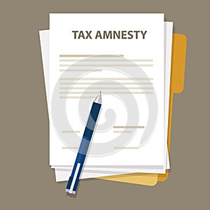 Tax amnesty illustration, government forgive taxation