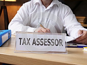 Tax assessor is shown on the business photo using the text