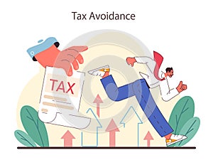 Tax avoidance. Financial efficiency, budgeting and economy idea.