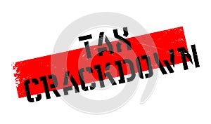 Tax Crackdown rubber stamp