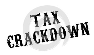 Tax Crackdown rubber stamp