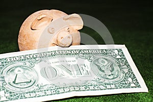 Tax day. Piggy bank.