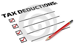 Tax deductions. The To Do List