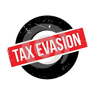 Tax Evasion rubber stamp photo