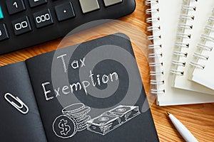 Tax Exemption is shown using the text photo