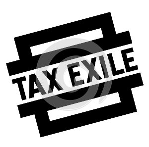 Tax exile black stamp photo