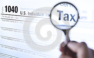 Tax form 1040